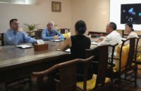 泰济堂中医张克镇左一Gerwin Schalk博士、左二Damian Coyle 教授