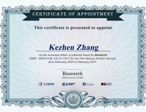 张克镇院长入选国际顶刊Research编委